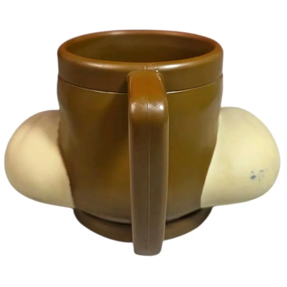 Vintage Wiley Wile E Coyote Looney Tunes 3D Cup Mug 1993 Long Nose